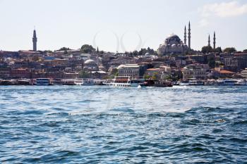 Golden Horn channel and Istanbul, Turkey