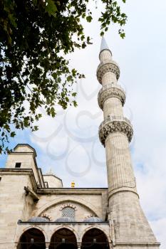 Blue Mosque minaret in Istanbul