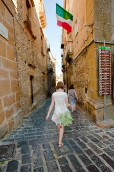 list  of  guide signs to ancient landmarks in Piazza Armerina, Sicily