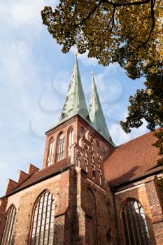 medieval Saint Nicholas Church (Nikolaikirche) in Nikolaiviertel district in Berlin