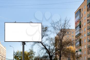 urban outdoor advertising - white cut out advertisement hoarding outdoors