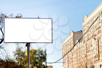 urban outdoor advertising - white cut out poster panel advertising