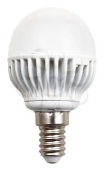 energy-saving led lamp isolated on white background