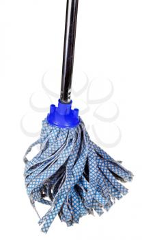 wet fabric mop isolated on white background