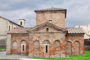 ancient galla placidia mausoleum in Ravenna, Italy