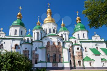Saint Sophia Cathedral in Kiev, Ukraine in summer day