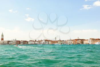 skyline on Venice city, Italy in summer day
