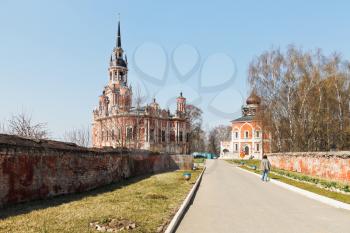 court of Mozhaysk Kremlin with New Nikolsky Cathedral, Moscow Regoin, Russia