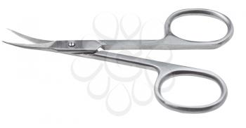 pair of nail scissors isolated on white background