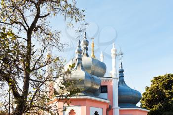 cupola of Church of St. John Chrysostom on Polikurovsky Hill in Yalta, Crimea