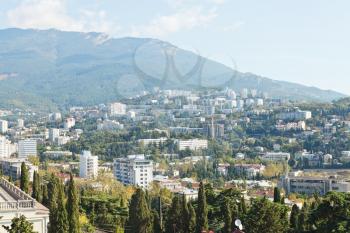 view of Yalta city from Darsan Hill, Crimea