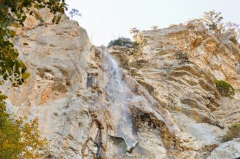 waterfall uchan-su near Yalta in Crimean mountains