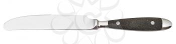 serving knife with black handle - cutlery isolated on white background