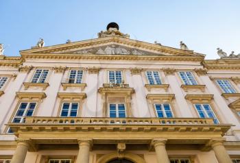 travel to Bratislava city - facade of Primate's Palace