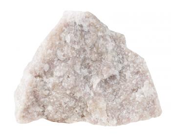 macro shooting of specimen natural rock - Dolomite (dolostone) mineral stone isolated on white background