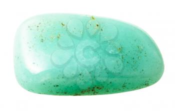 natural mineral gem stone - aquamarine (beryl) gemstone isolated on white background close up