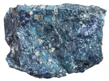 macro shooting of Igneous rock specimens - Kimberlite stone isolated on white background