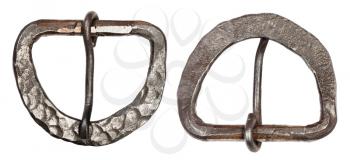Forging Hardware - forged steel buckle for belt isolated on white background