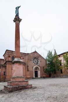travel to Italy - Monument of St Dominic and Basilica of San Domenico in Bologna city