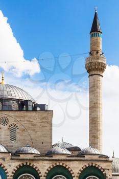 Travel to Turkey - minaret and dome of Selimiye Mosque (Selim II Mosque) in Konya city