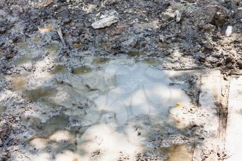 tour to Shapsugskaya anomalous zone - mud geyser Solonetzes (Solontci) in Abinsk Foothills of Caucasus Mountains in Kuban region of Russia