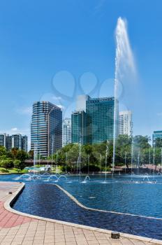 Skyline of Central Business District of Kuala Lumpur, Malaysia