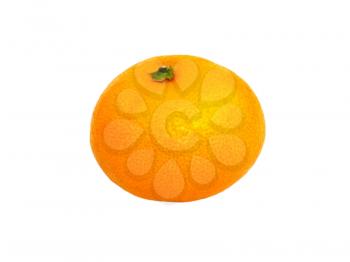 Sweet fresh tangerine isolated on white background.