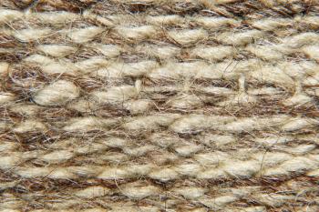 Rough camel wool fabric texture taken closeup as background.