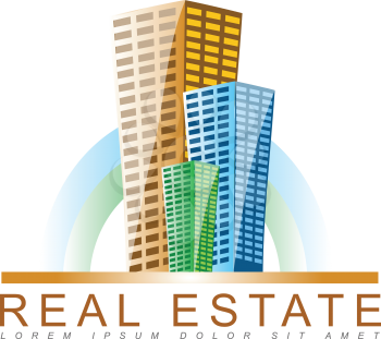 Template of a real estate logo vector