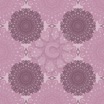 Squared background - ornamental seamless pattern. Design for bandanna, carpet, shawl, pillow or cushion.