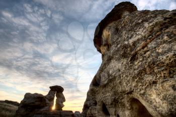 Hoodoo Badlands Alberta Canada Writing on Stone Park