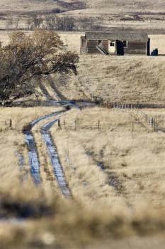 Abandoned Farm House in Saskatchewan Canada wood