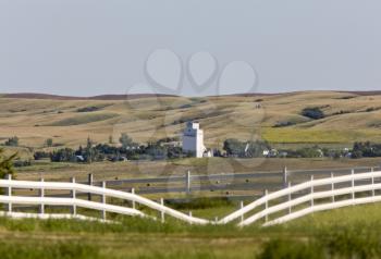Prairie Town With Elevator Saskatchewan Parkbeg Canada