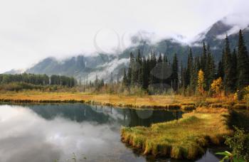 Reflections on a British Columbia lake