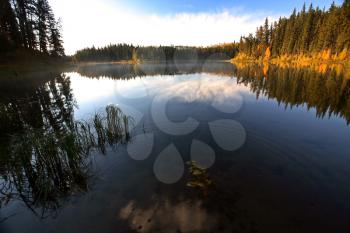Water reflection at Jade Lake in Northern Saskatchewan