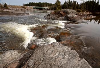 Sasagin Rapids in Northern Manitoba