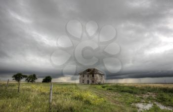 Storm Clouds Prairie Sky Canada Ominous danger