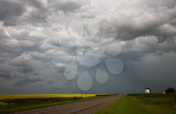 Storm Clouds Prairie Sky Canada Ominous danger