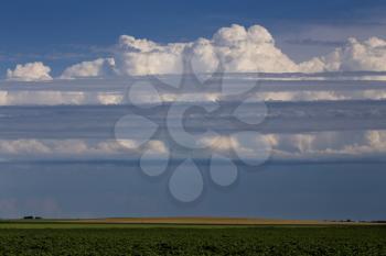 Storm Clouds Prairie Sky Canada Ominous danger