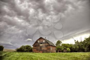 Storm Clouds Saskatchewan rural in Saskatchewan Canada 