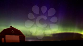 Northern Lights Aurora Borealis Saskatchewan Red Barn