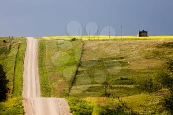 Storm Clouds Canada rural countryside Prairie Scene