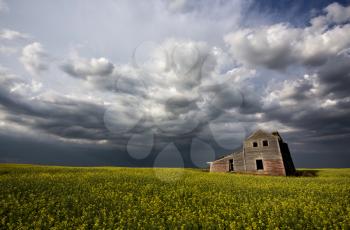 Storm Clouds Canada rural countryside Prairie Scene