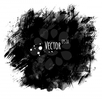 Watercolor hand painted background with brush strokes. Vector EPS 10.