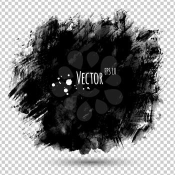 Watercolor hand painted background with brush strokes. Vector EPS 10. Isolated.