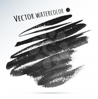 Hand drawn vector watercolor texture. Isolated.