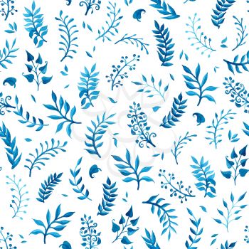 Hand-drawn nature background. Vector illustration.