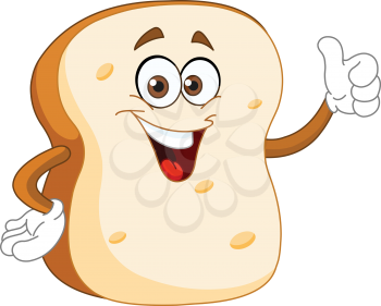Slice of bread cartoon