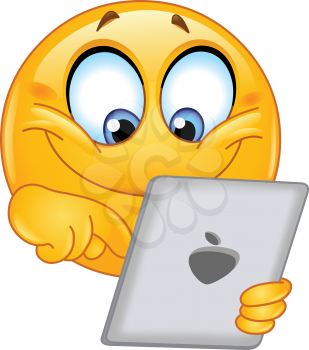 Emoticon using a tablet pc
