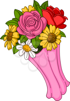 Vector flower bouquet